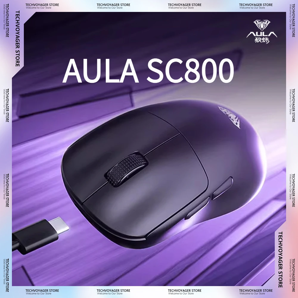 Gaming Accessories For Pc - AULA SC800 Gaming Mouse Paw3395 Sensor