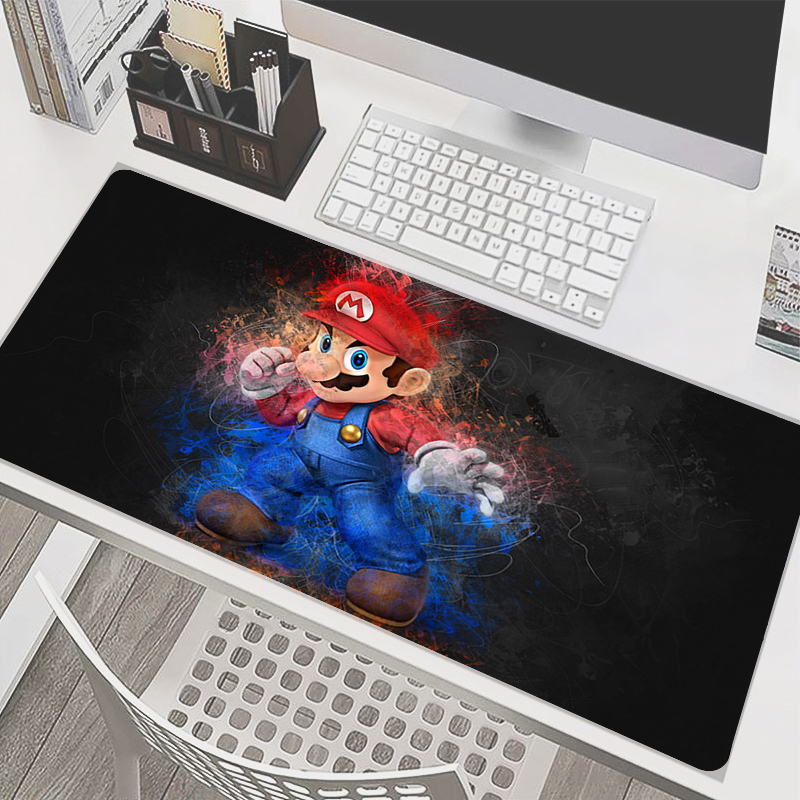 Gaming Accessories For Gaming Setup - 90x40cm Mouse Pad M-Mario Anime Gamer