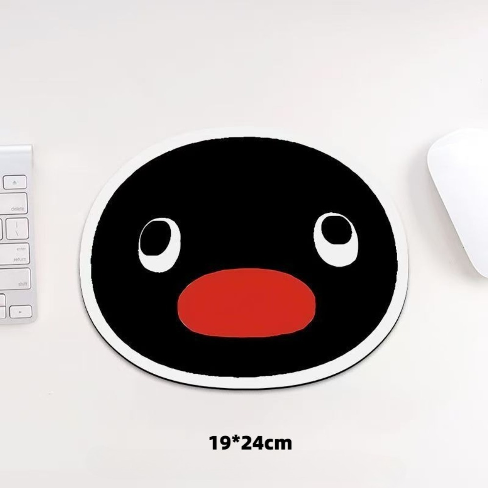 Gaming Accessories For Setup - Cute Penguin Expression Mouse Pad Funny