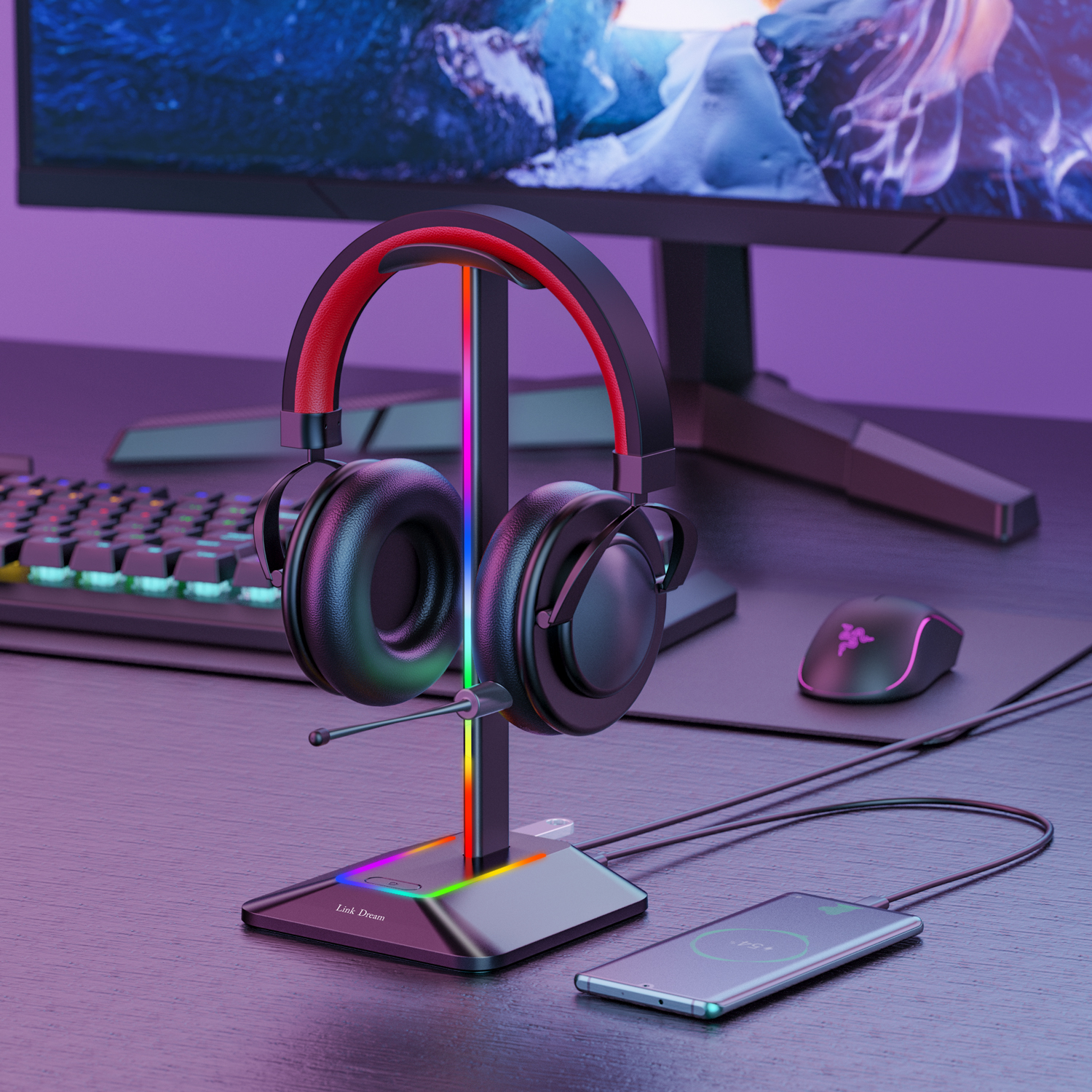 New Bee Z8 RGB Headphones Stan - Gaming Accessories For Setup recension och pris