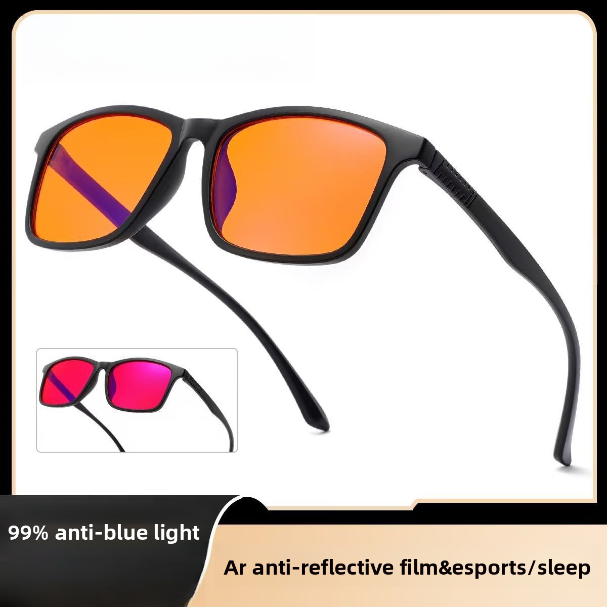 Anti Eye Strain Protection for - Gaming Glasses Tinted recension och pris
