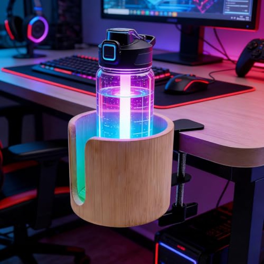 Desk Cup Holder Clamp, Anti-Sp - Gaming Accessories Table recension och pris