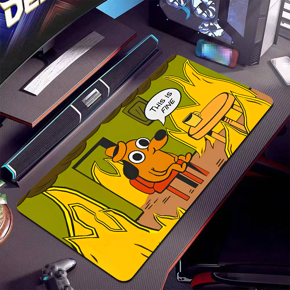 This Is Fine Dog Dachshund Mou - Gaming Accessories For Setup recension och pris