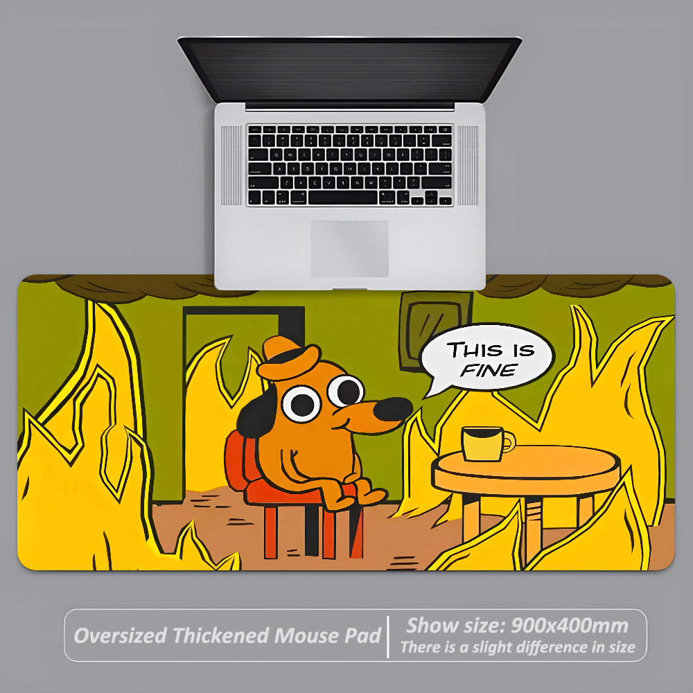 This Is Fine Dog Dachshund Mou - Gaming Accessories For Setup recension och pris