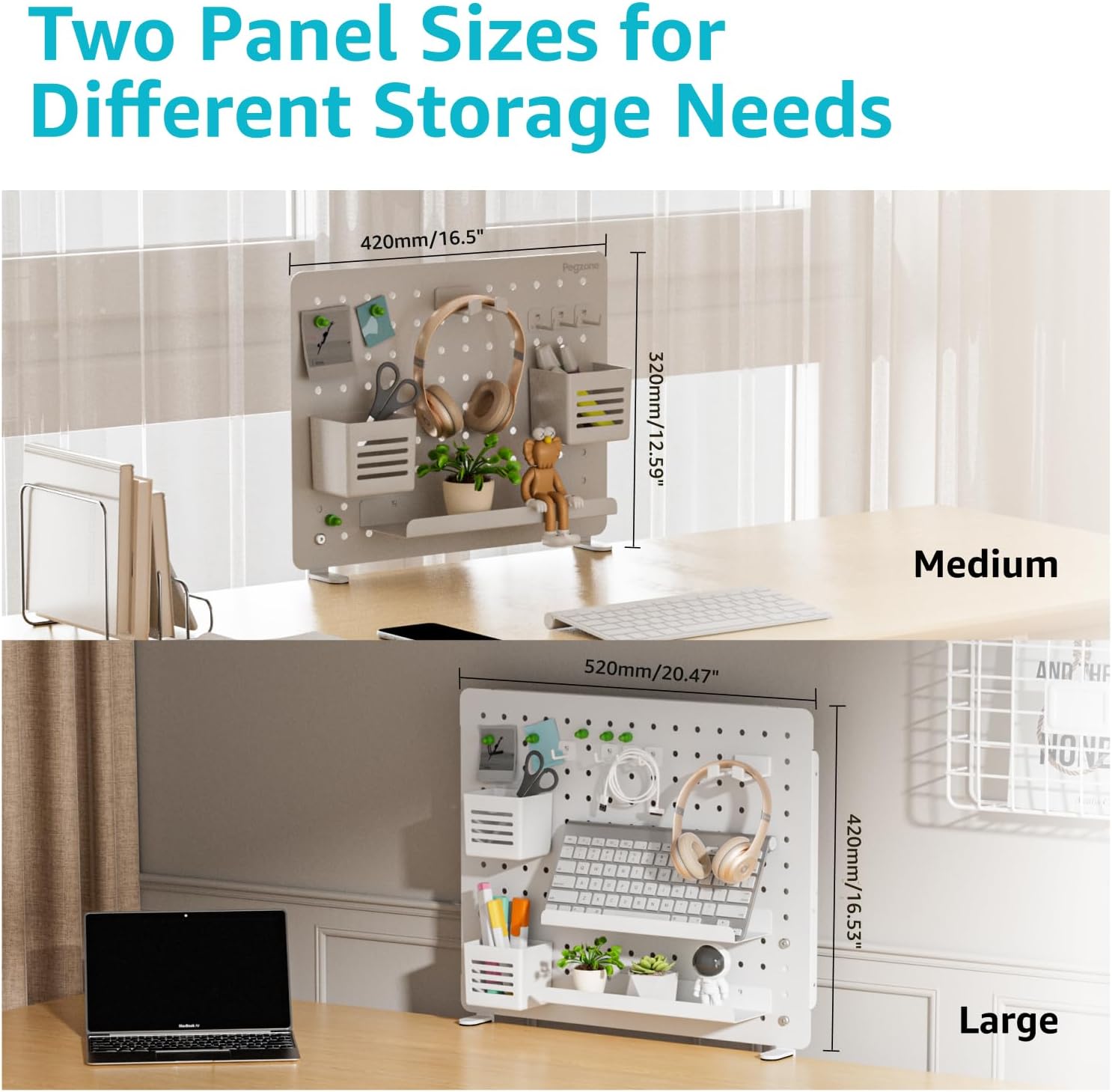 Large White Magnetic Pegboard  - Gaming Accessories Images recension och pris