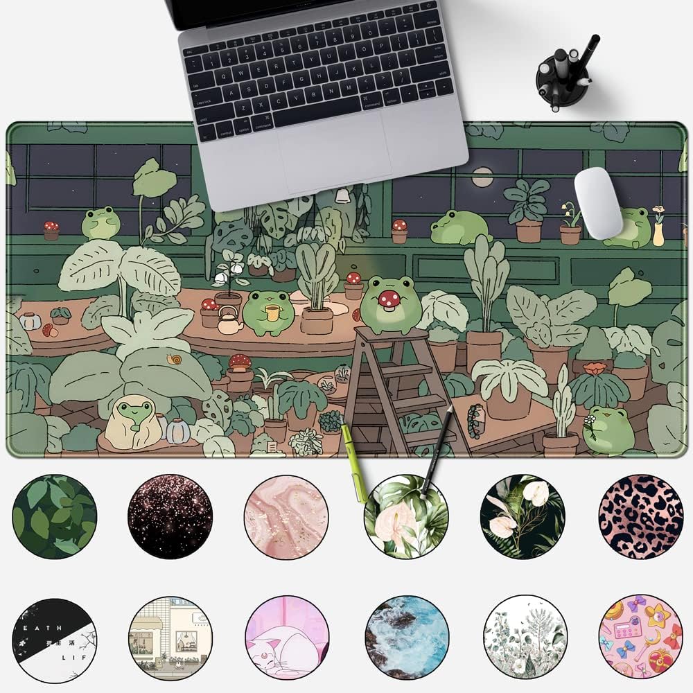 Cute Frog Mouse Pad Desk Mat,  - Gaming Accessories Images recension och pris
