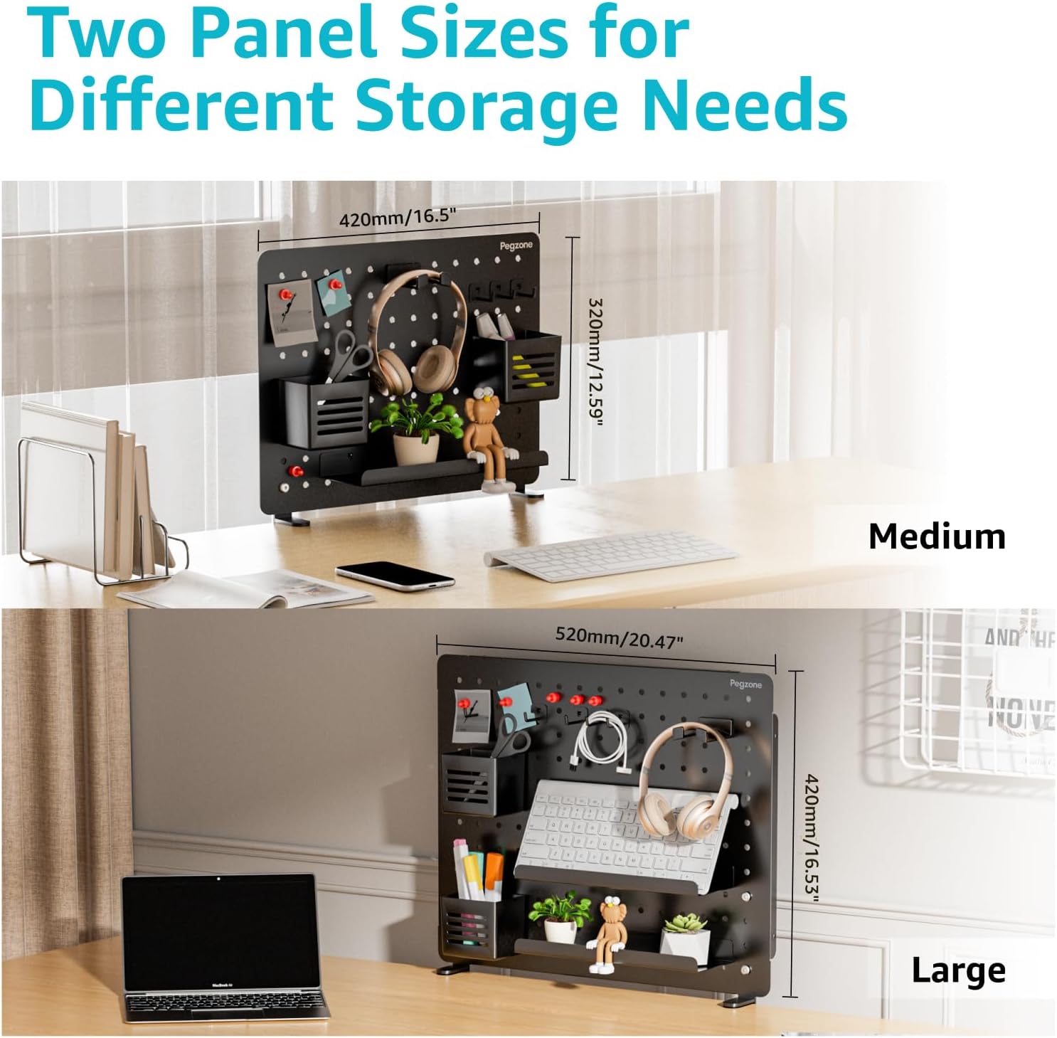 Clamp-on Desk Pegboard, Desk O - Gaming Accessories Images recension och pris