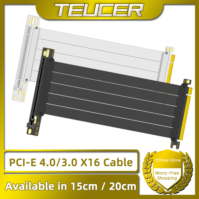 TEUCER PCI-E 4.0 X16 Riser Cab - Pcie Extension Cable recension och pris