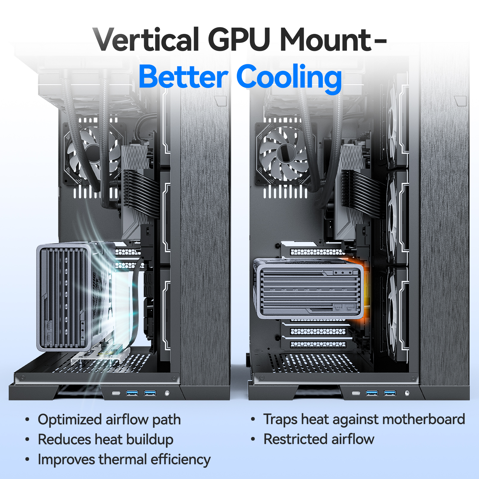 JEYI Vertical Graphics Card Mo - Pcie Extension Cable recension och pris