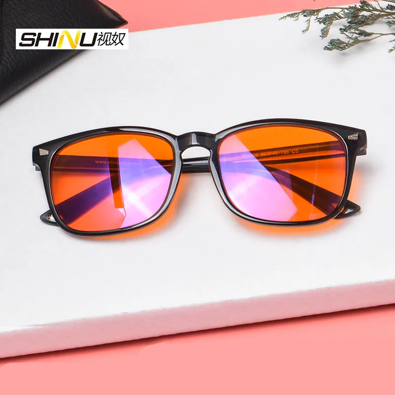 SHINU Orange Tinted Glasses Bl - Gaming Glasses Tinted recension och pris