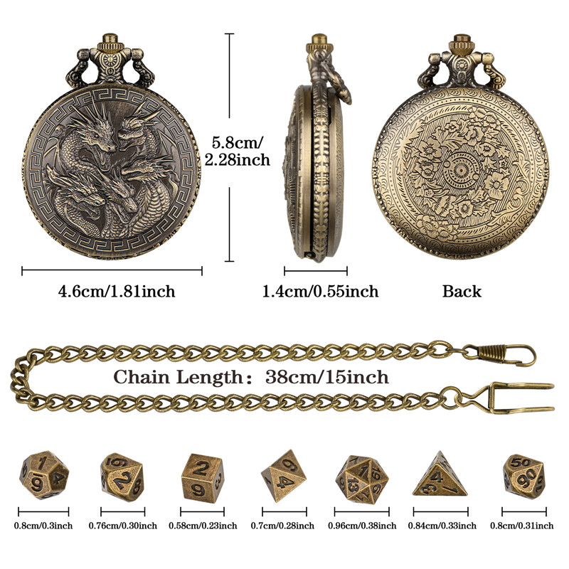 Steampunk Five Dragon Head Poc - Gaming Accessories Table recension och pris