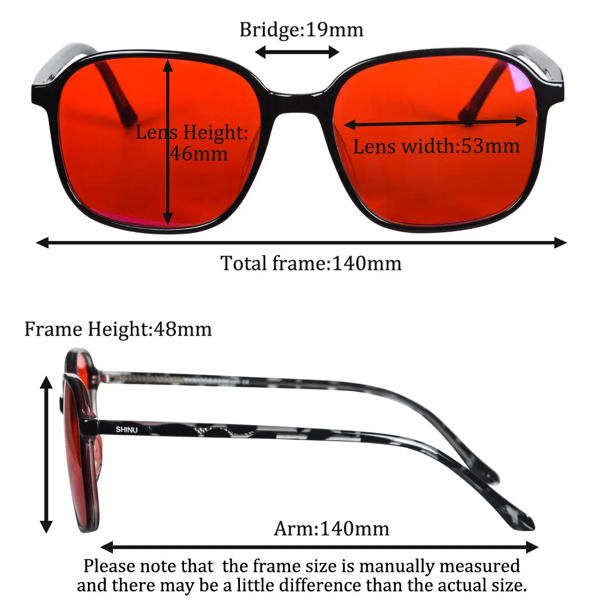 SHINU Blue Light Filter Glasse - Gaming Glasses Tinted recension och pris